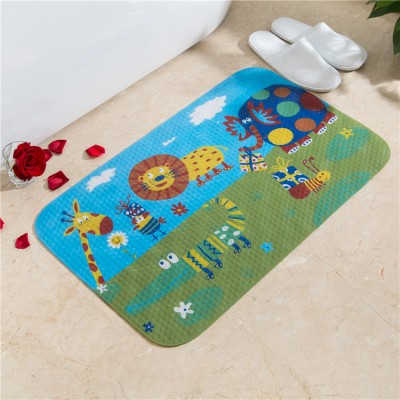 Professional factory supply funny animal style pvc rectangle bath mat