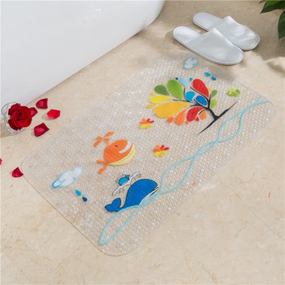 2018 Fine quality pvc waterproof ocean design novelty bath mats