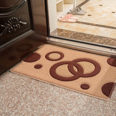 Competitive price custom design attractive pvc newest coil door mat