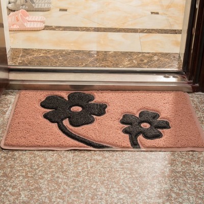 New products home use elegant beautiful flower coil door mat super quality