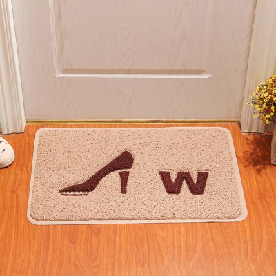 China factory fashion design high heeled shoes shape custom printed door mat