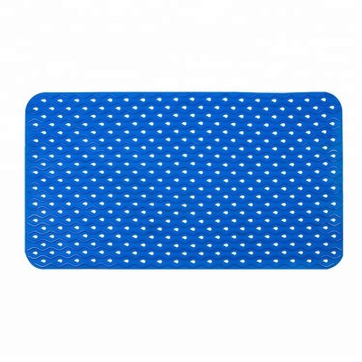 (J-7040C)Wholesale latest PVC rectangular bottom bath mat with suction cups