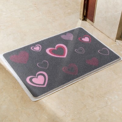 New design popular fancy design cartoon colorful pvc coil foot mat super quality