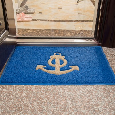 China factory direct sale blue comfortable non slip pvc coil mat