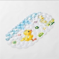 Popular design good quality colorful fancy oval cartoon duck cute kids mat