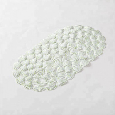 Factory professional made waterproof funny hollow out shell bath mat