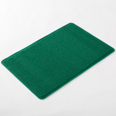 Factory price latest simple design different size soft green pvc coil chinese door mat