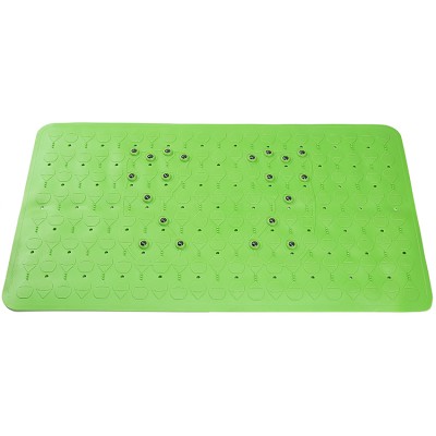 Factory popular design green pvc custom logo bar bath mat