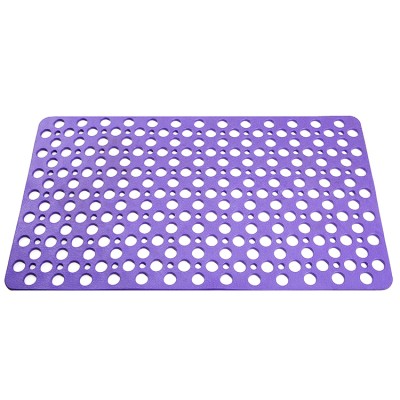 Latest design style modern purple pvc bathtub clean mat