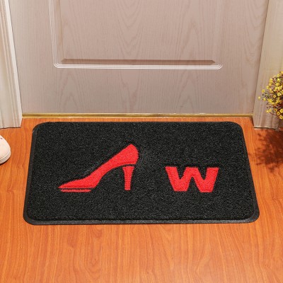 Factory directly supply black elegant women print pvc coil door mat