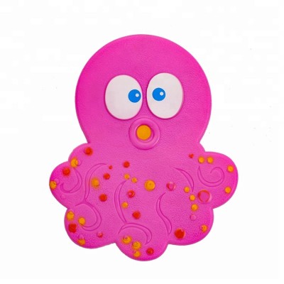 2018 Factory oem design octopus shape funny cartoon style pvc mini mat